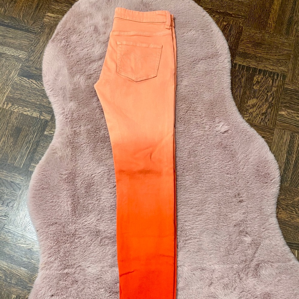 Ted Baker Vibrant Orange Gradient Skinny Jeans